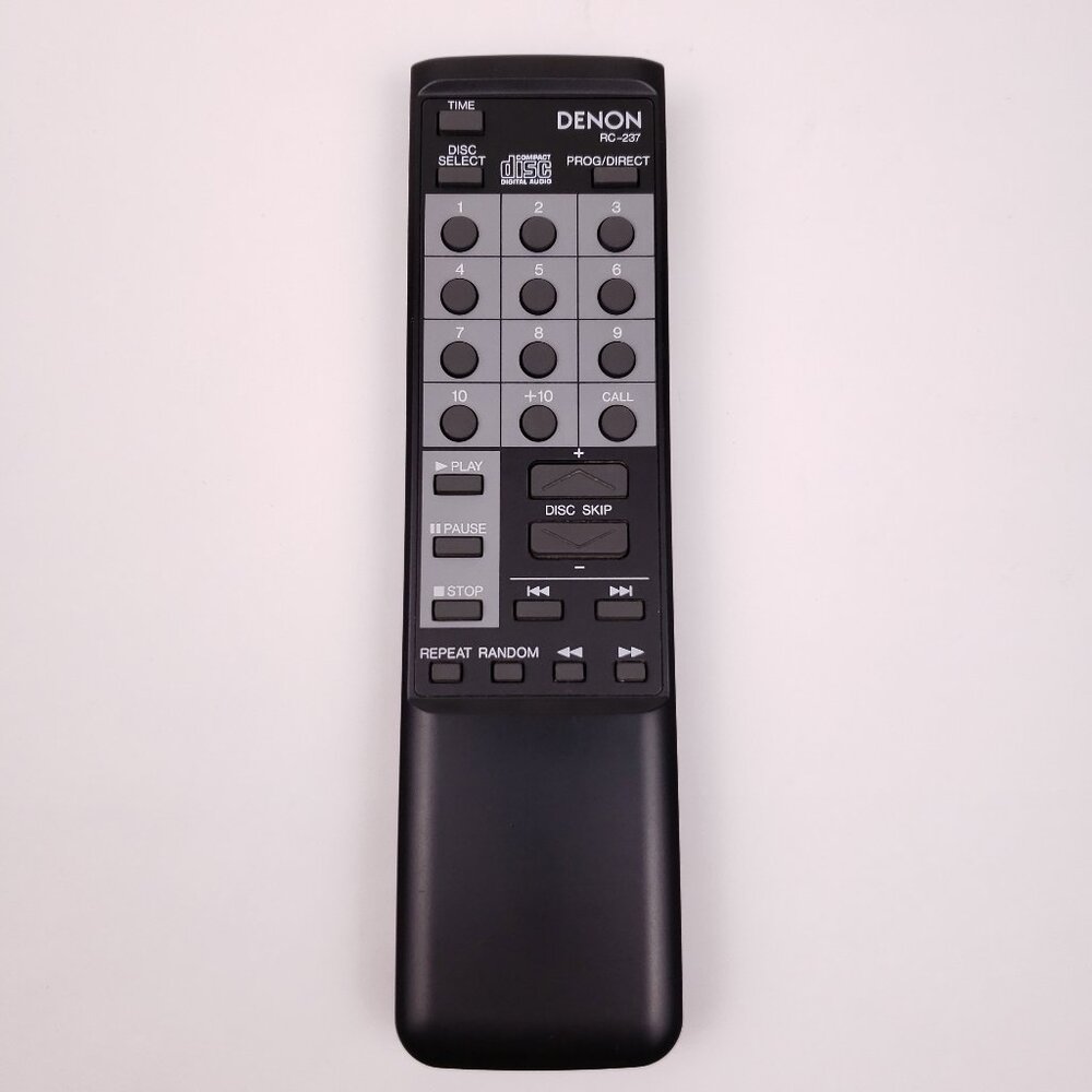 Denon RC-237 CD Player Remote Control Replacement Black Japan Genuine OEM Tested